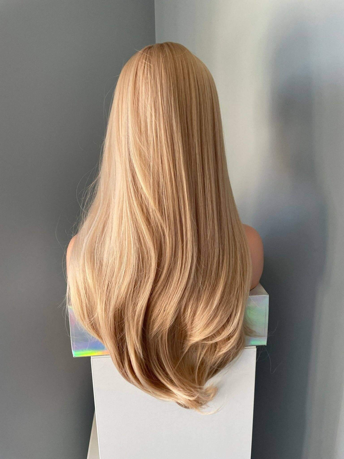 Grace Long Golden Blonde Wig with Bangs