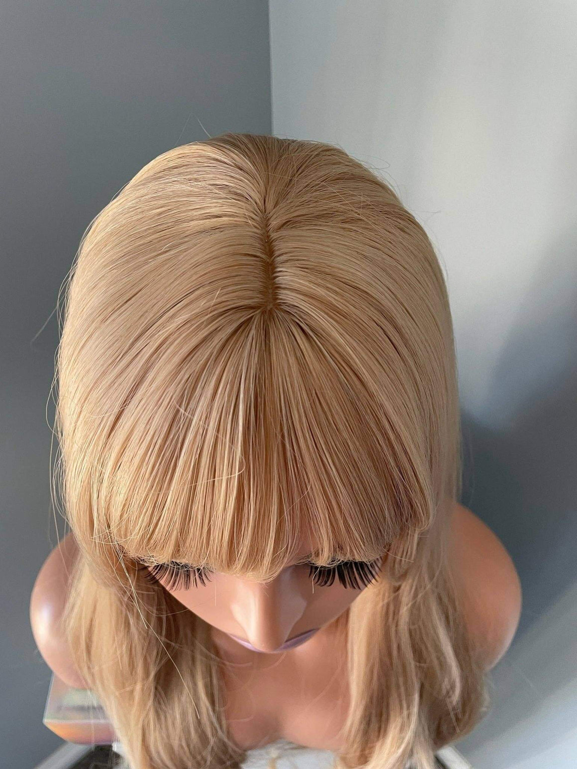 Grace Long Golden Blonde Wig with Bangs