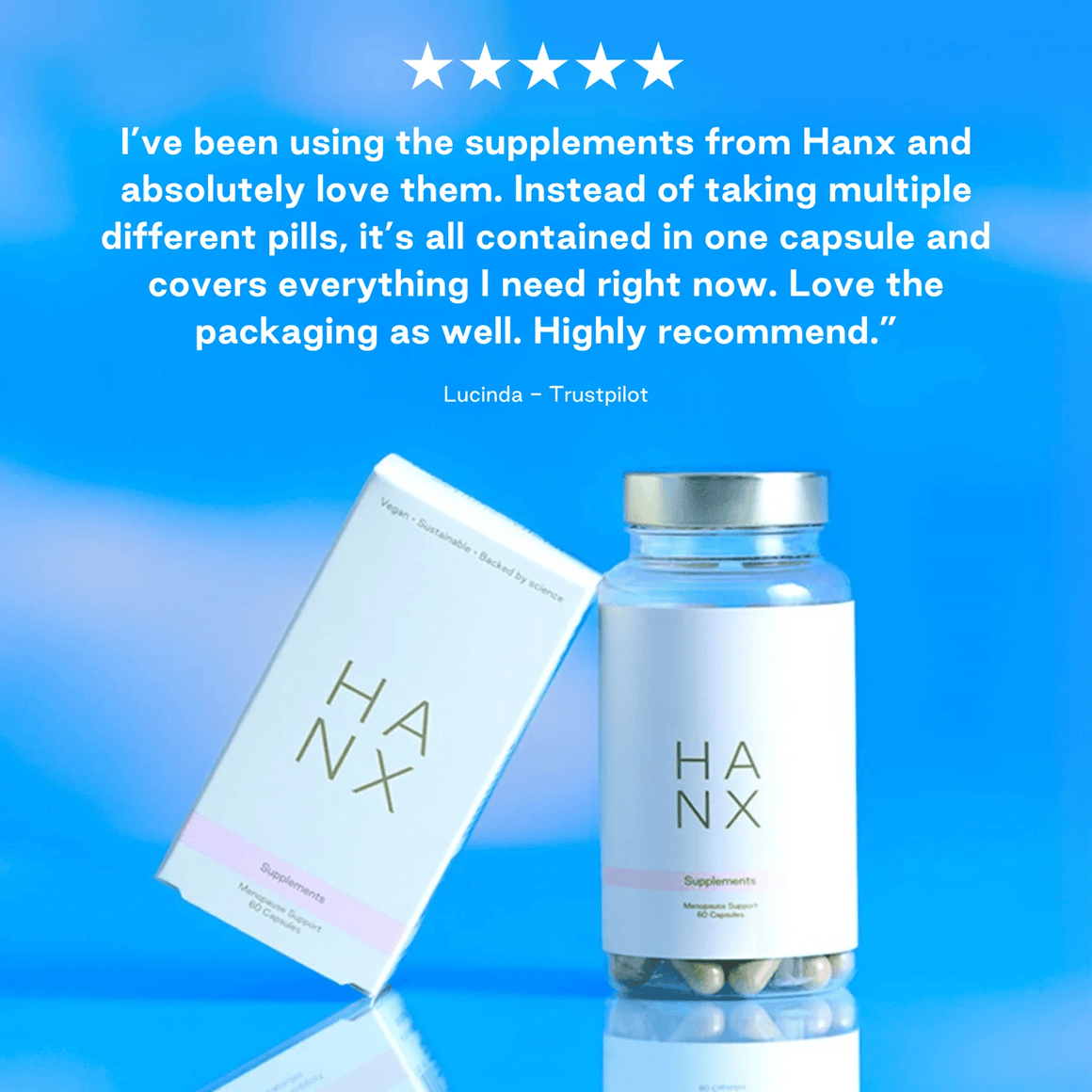 Menopause Support (60 Capsules) - Hanx-Live in the Light Naturally Ltd