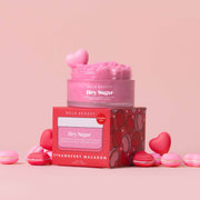 NCLA Beauty hex sugar product with packaging on a pink background