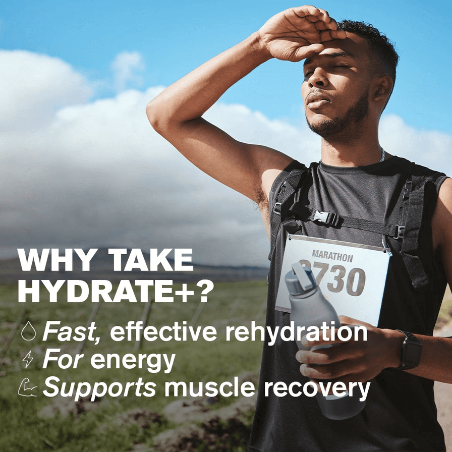 Hydrate+ Electrolyte Drink Mix – Orange & Pineapple, 15 Sachets