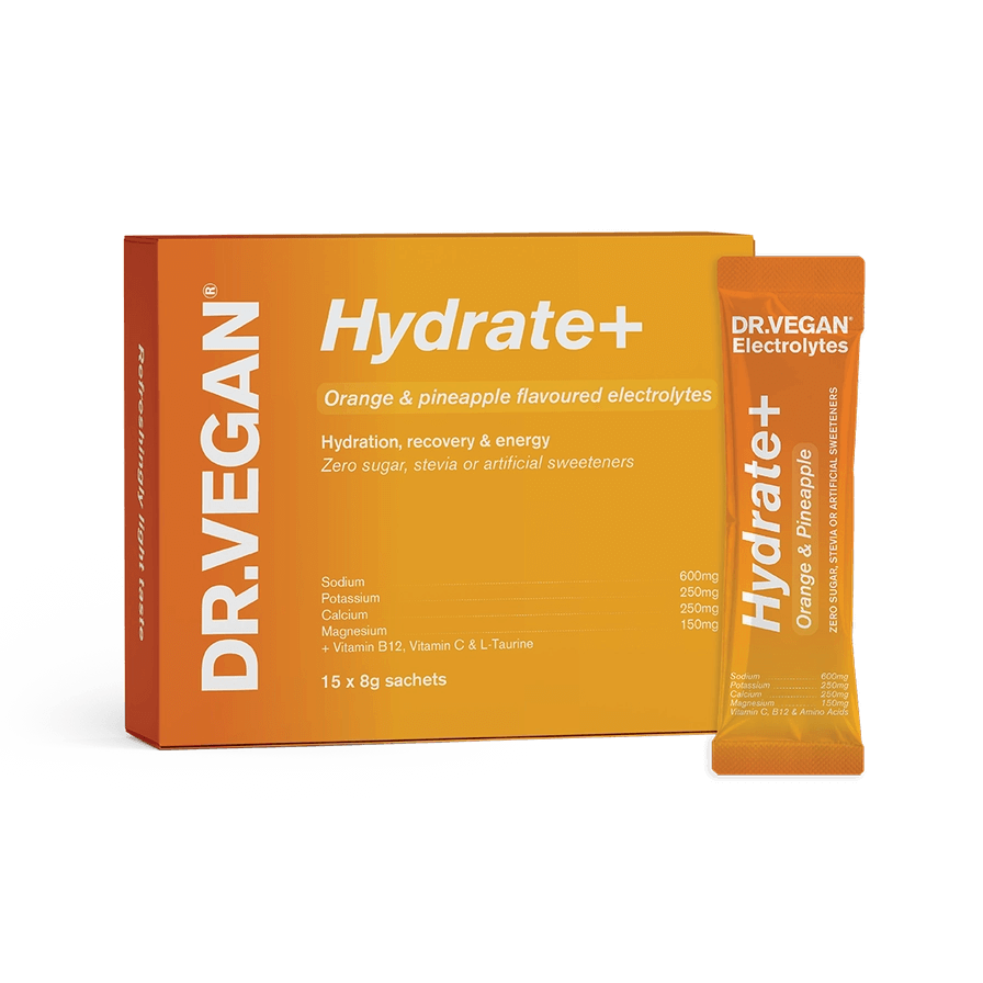 Hydrate+ | Orange & Pineapple | Electrolytes | 15 Sachets-Live in the Light Naturally Ltd