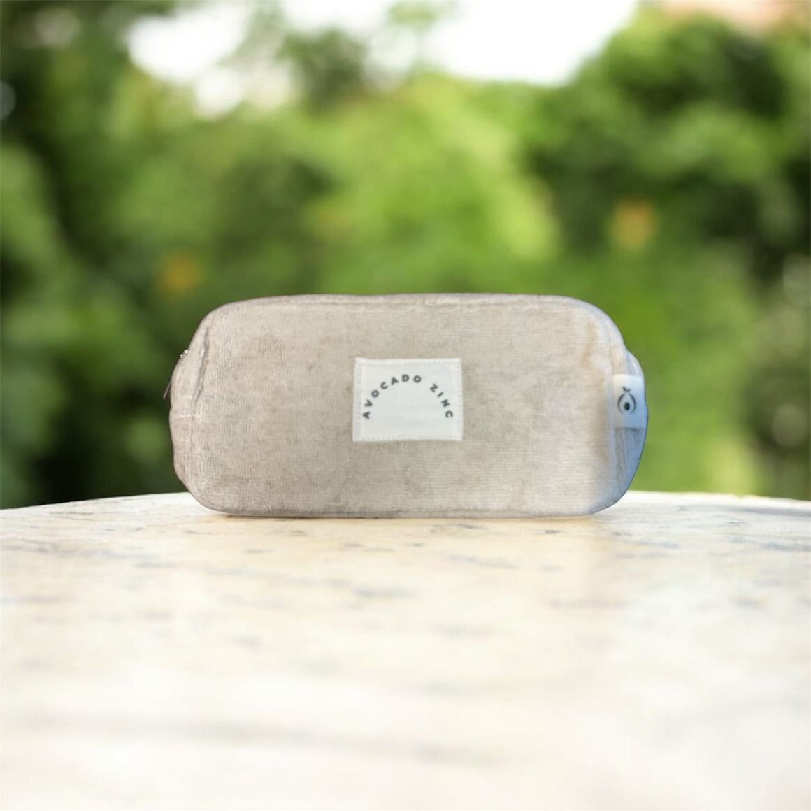 Terry Towelling Pouch - Avocado Zinc