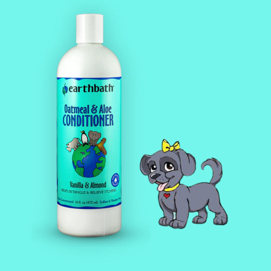 Earthbath Dog Conditioner Oatmeal &amp; Aloe - Vanille &amp; Amande 472 ml