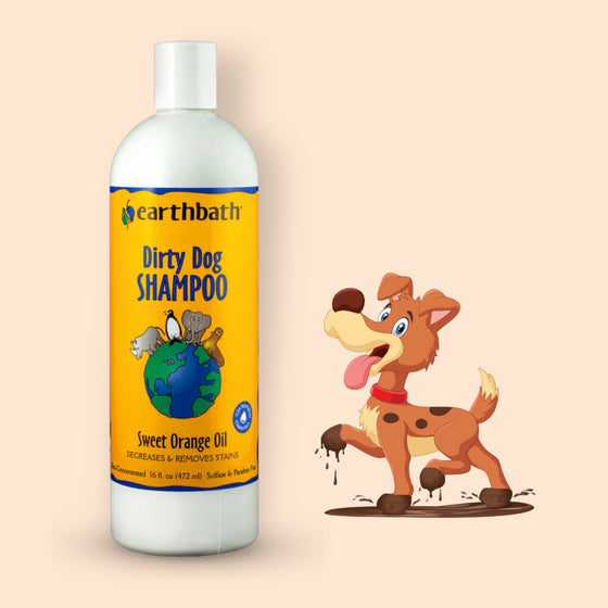 Dirty Dog Shampooing Earthbath - Huile d&#39;Orange Douce 472ml