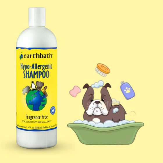 Shampooing pour chien Earthbath - Hypoallergénique 472ml