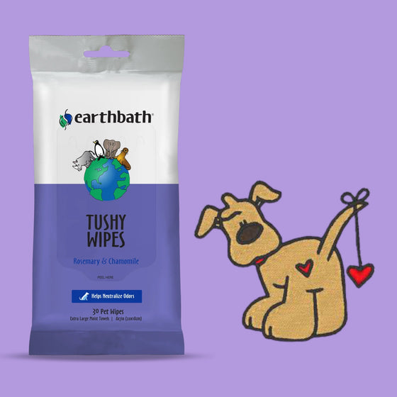 Tushy Wipes for Dogs - Earthbath