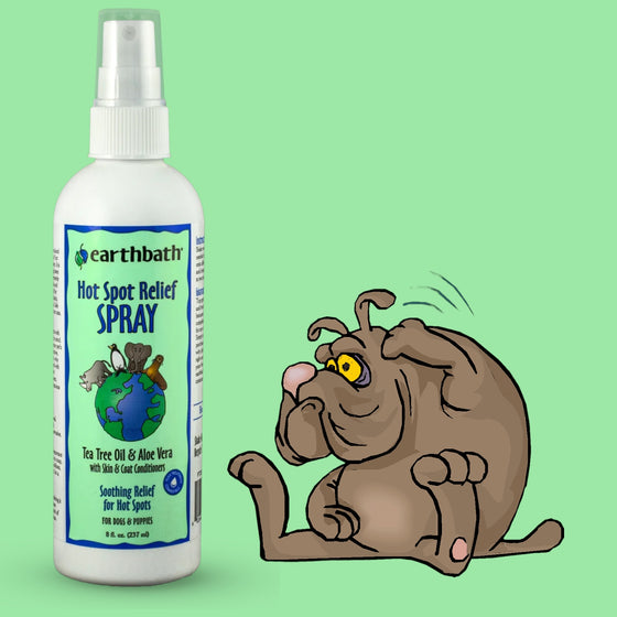 Earthbath Dog Hot Spot &amp; Itch Relief - olejek z drzewa herbacianego 8 uncji / 237 ml
