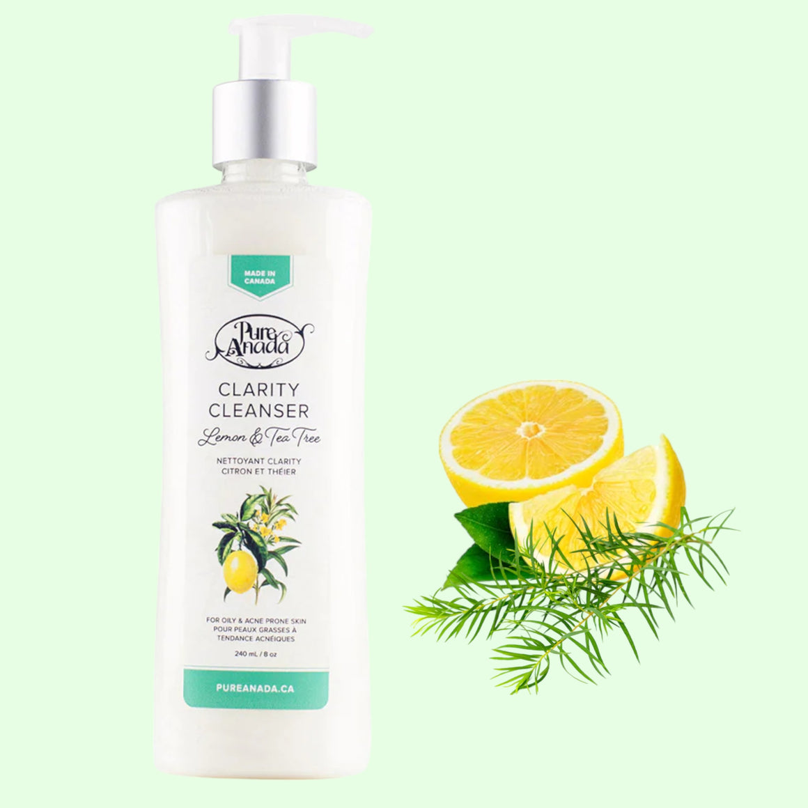 Natural Clarity Cleanser Lemon & Tea tree 240ml - Pure Anada