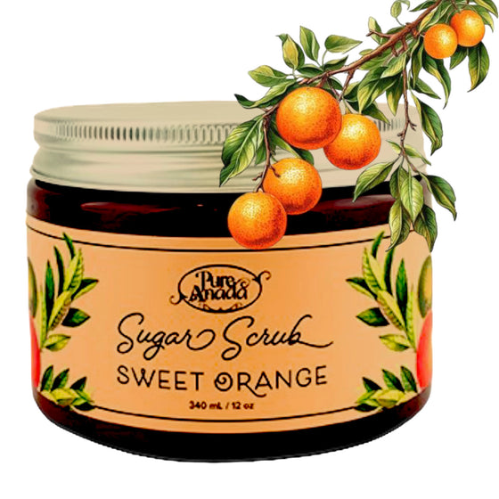 Sweet Orange Sugar Scrub 340ml - Pure Anada