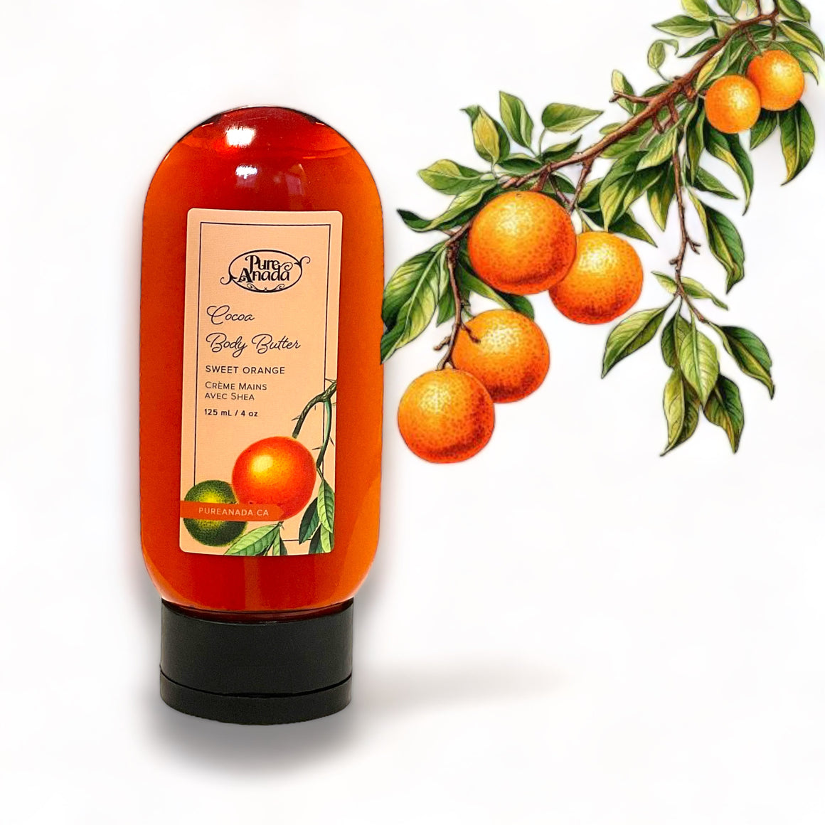Sweet Orange Natural Cocoa Body Butter 125ml - Pure Anada