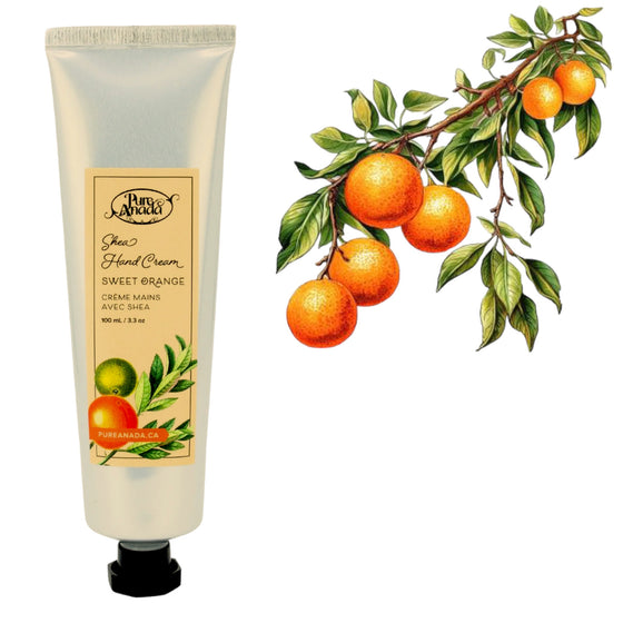 Sweet Orange Natural Shea Hand Cream 100ml - Pure Anada