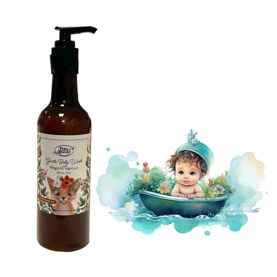 Pure Anada Natural Gentle Baby Wash - Orange &amp; Vanille 300ml