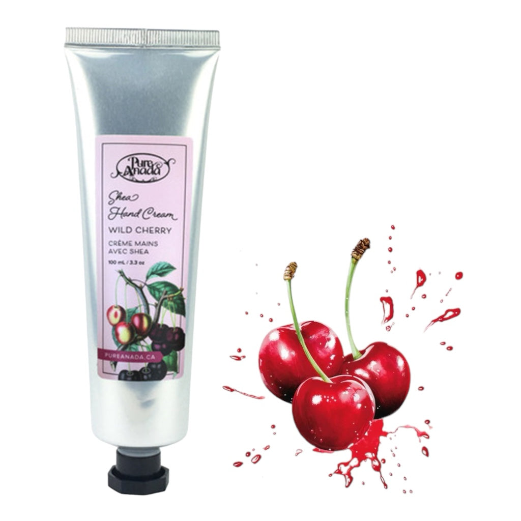 Natural Shea Hand Cream Wild Cherry 100ml - Pure Anada