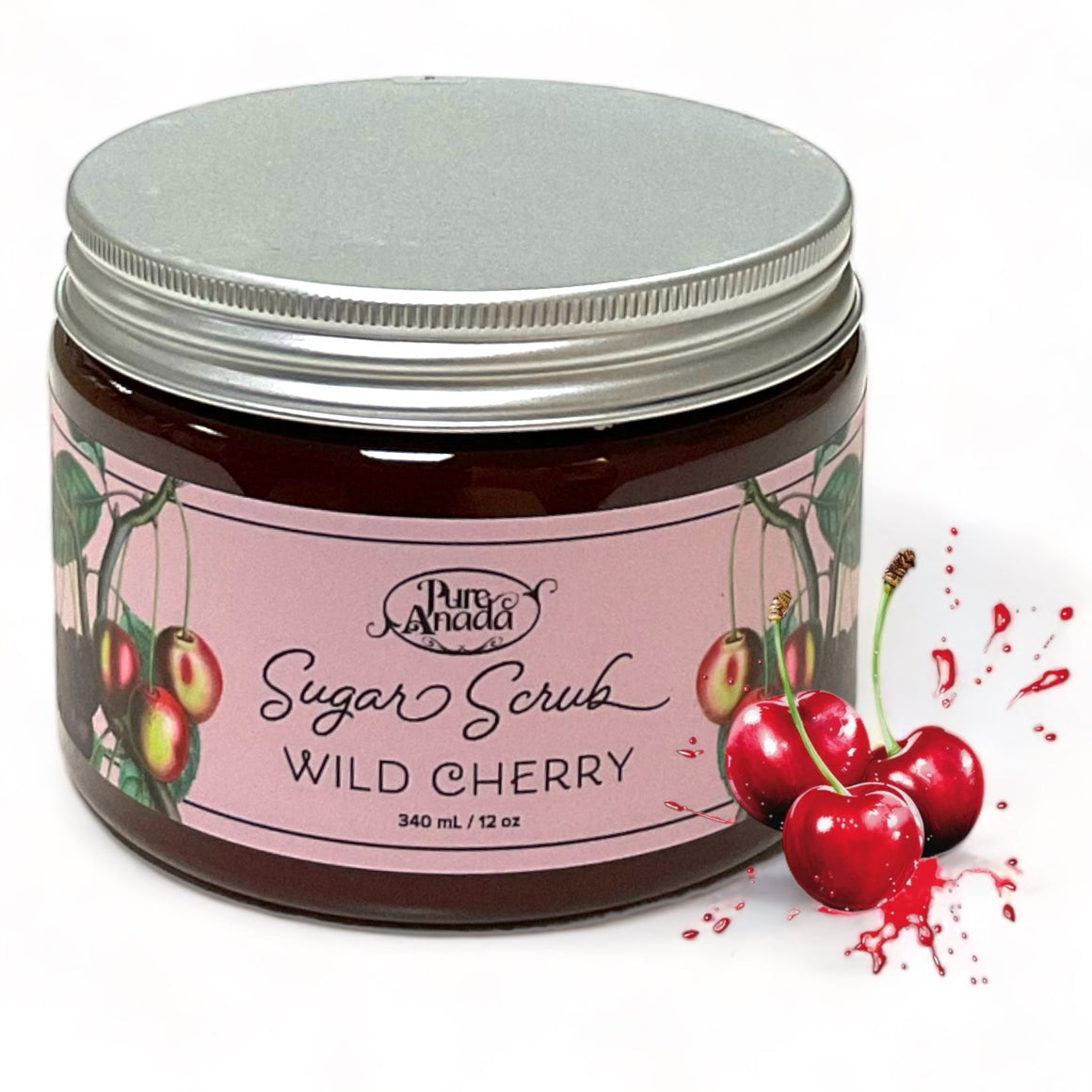 Wild Cherry Sugar Scrub 340ml - Pure Anada