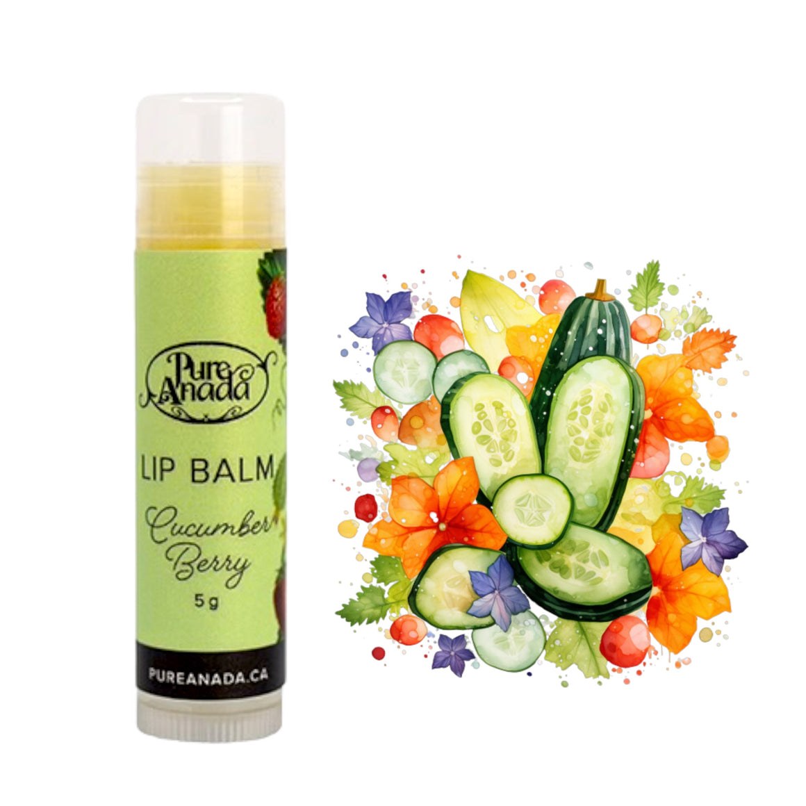 Cucumber Berry - Pure Anada Natural Lip Balm 5ml