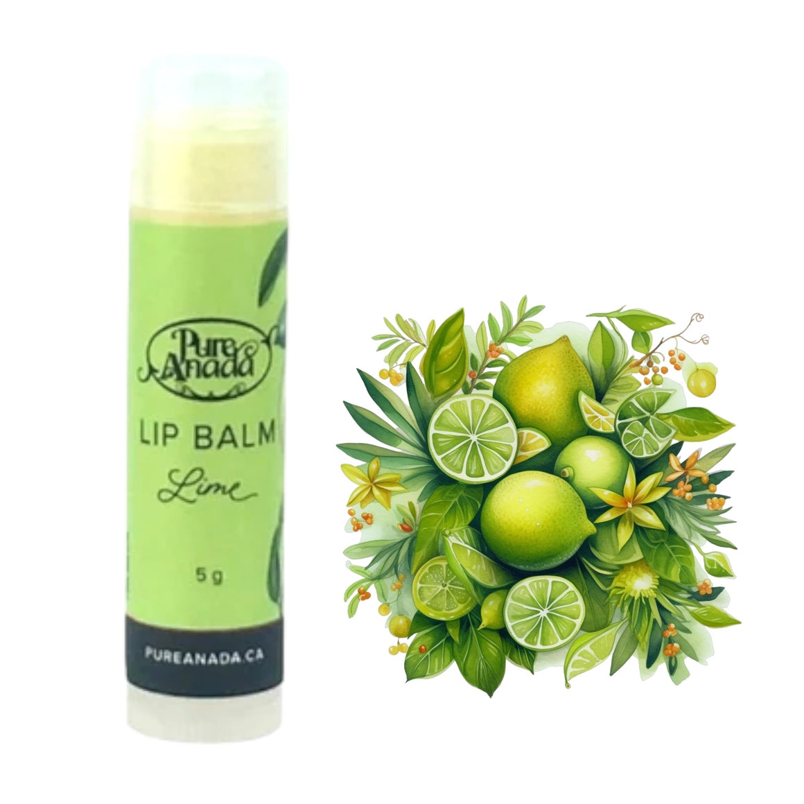 Pure Anada Naturalny balsam do ust z limonki 5ml