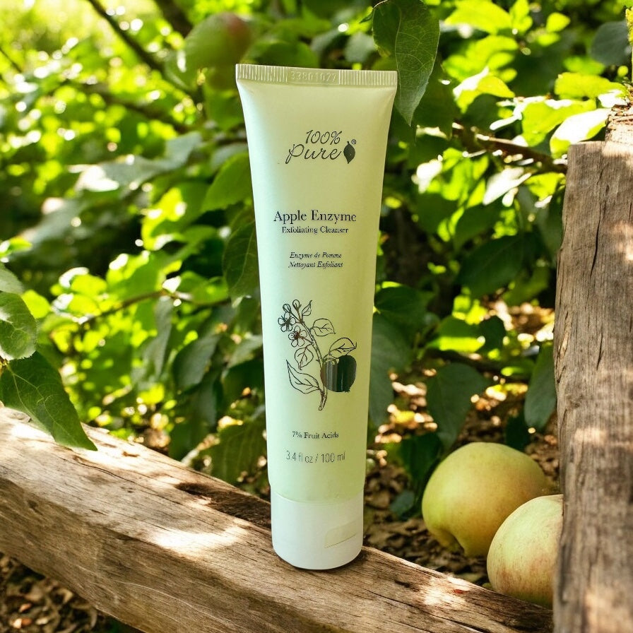 Apple Enzyme Exfoliating Cleanser - 100% Pure-Live in the Light Naturally Ltd