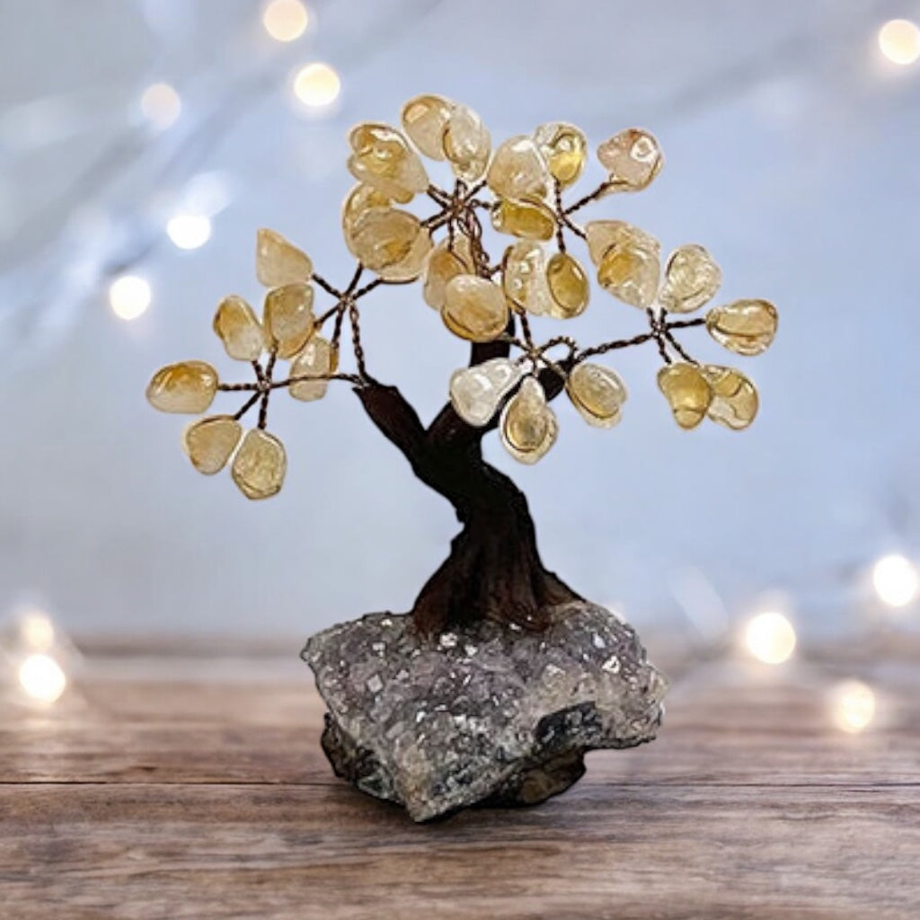 Citrine Gemstone Tree 5" - Handmade by Brazil Gems