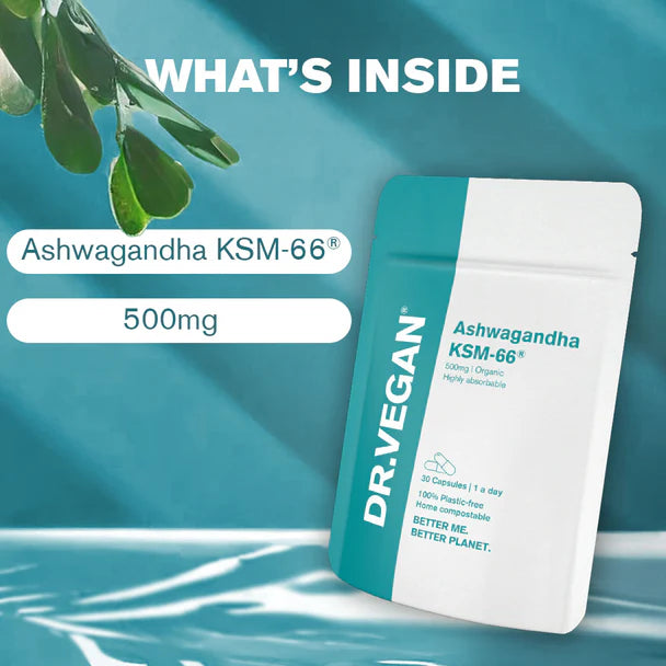 DR.VEGAN Ashwagandha KSM-66, 30 Capsules