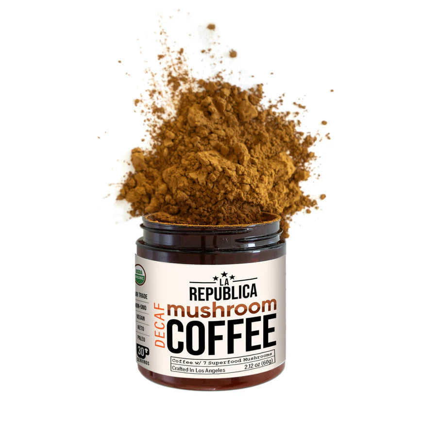 Instant 7 Mushroom Coffee Decaf 70g - La Republica