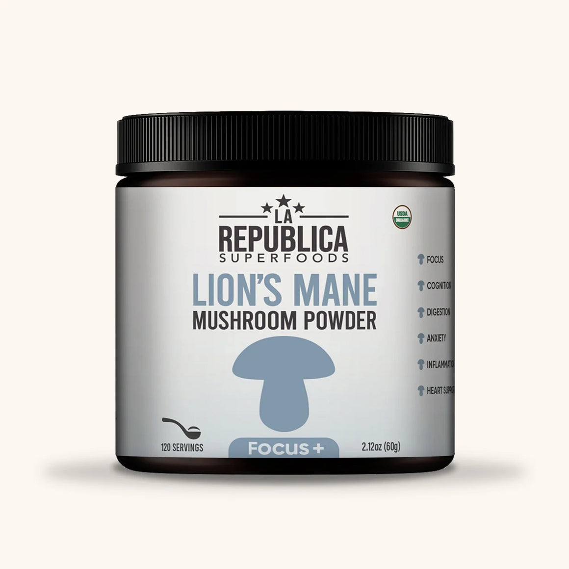 Focus+ Lion's Mane Mushroom Powder - La Republica