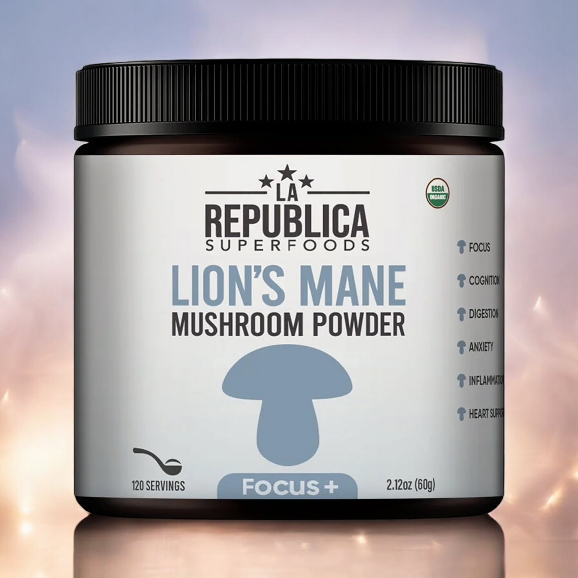 Focus+ Lion's Mane Mushroom Powder - La Republica