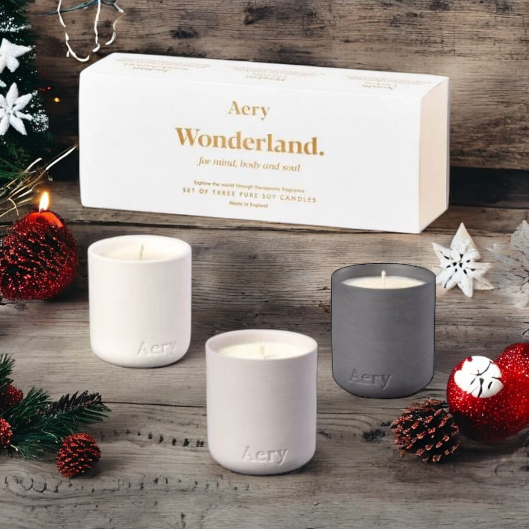 Wonderland Set Of Three Mini Candles