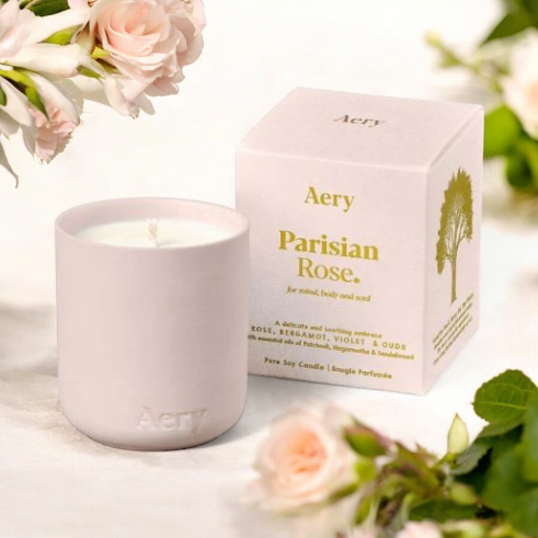 Parisian Rose Mini Candle - Aery Living