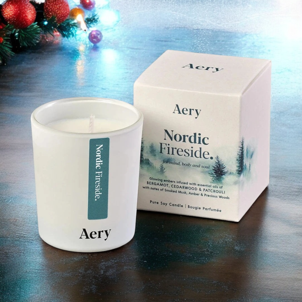 Nordic Fireside Votive Candle 70g  - Aery Living