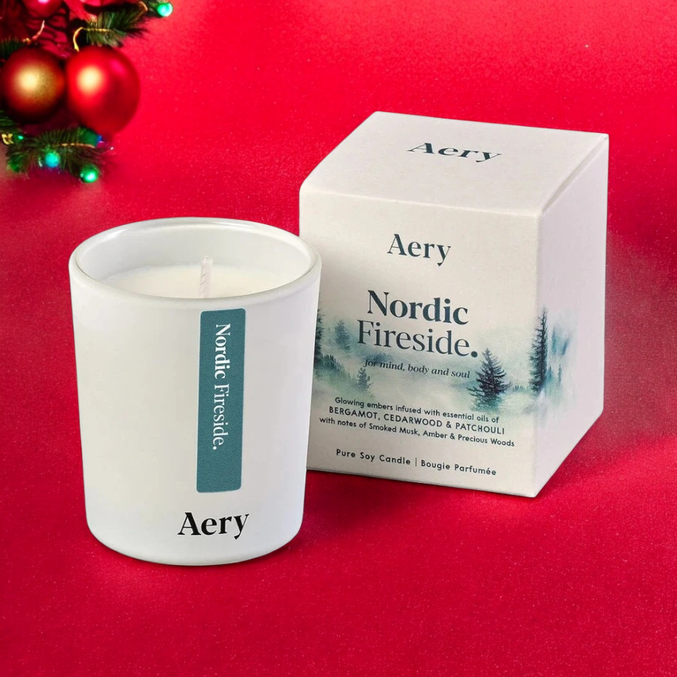 Nordic Fireside Votive Candle 70g  - Aery Living