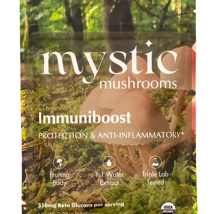 Immuniboost Organic Chaga, Phellinus, Reishi & Turkey Tail 63g - ORA Cacao