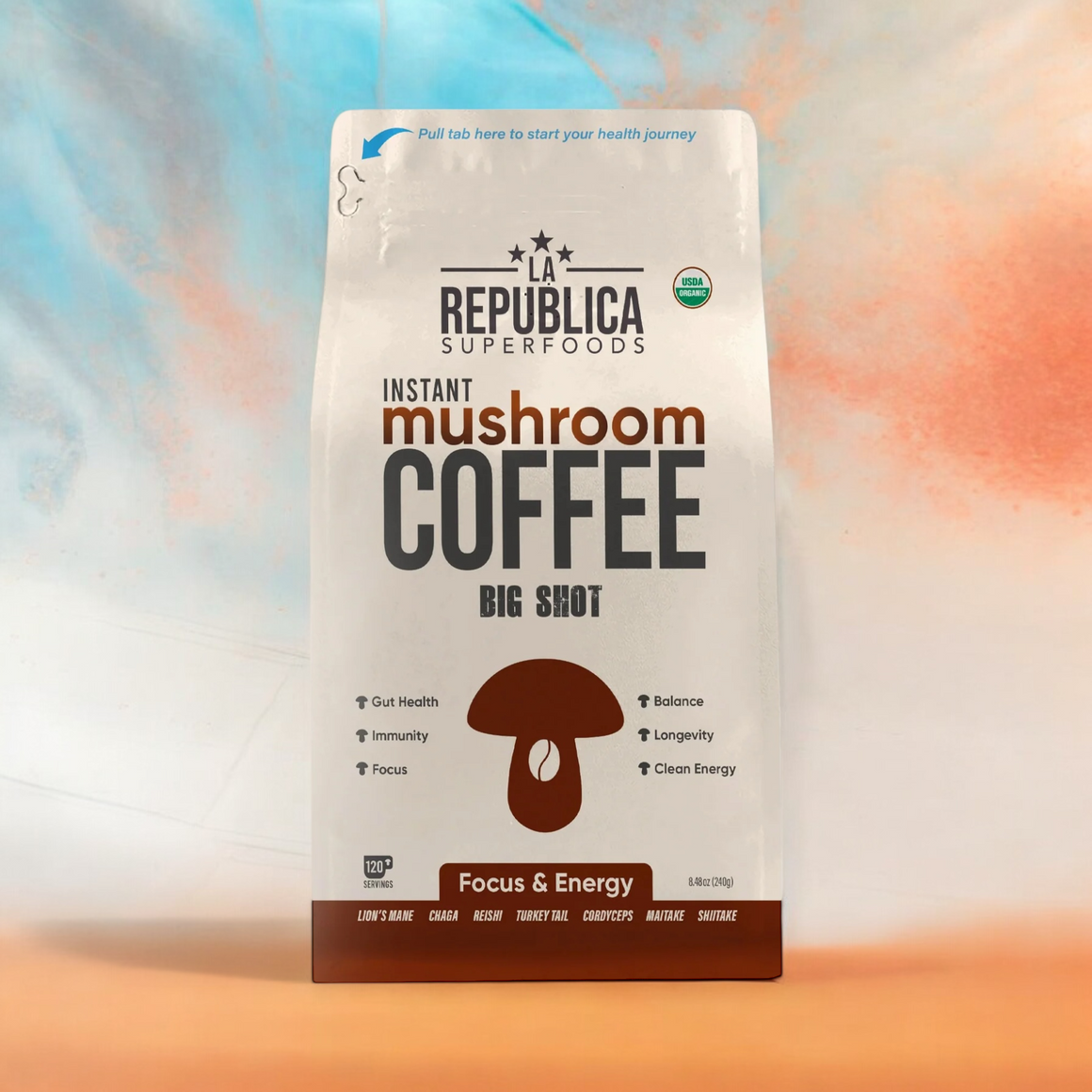Instant 7 Mushroom Coffee BIG SHOT - La Republica