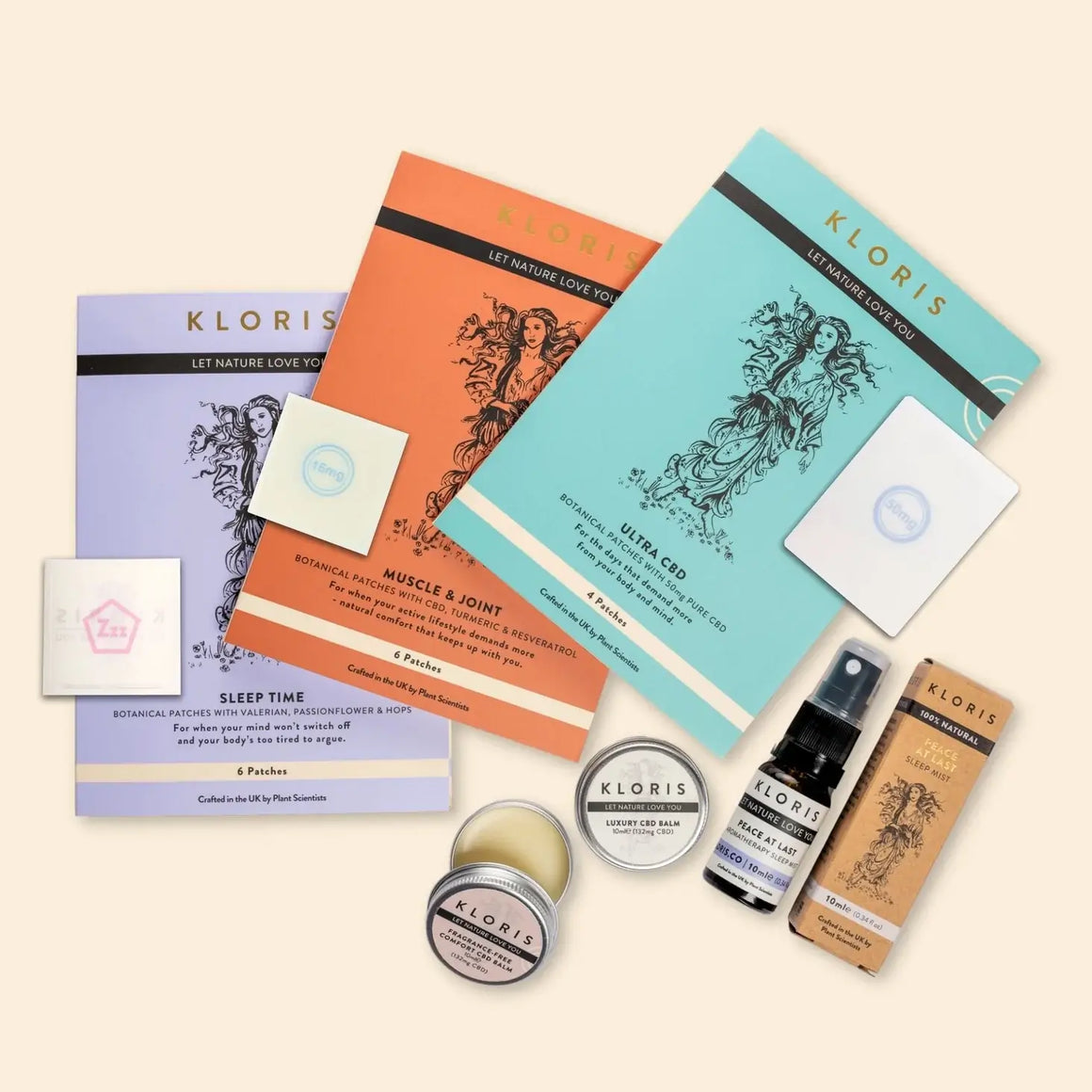 KLORIS Discovery Set – Calm, Comfort & Sleep Collection