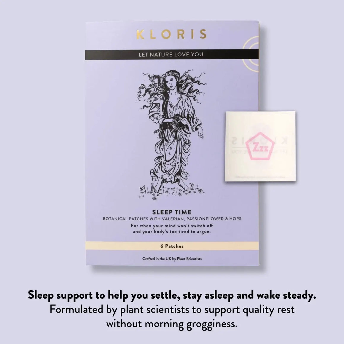 KLORIS Natural Sleep Patches – CBD, CBG, Valerian & Lavender