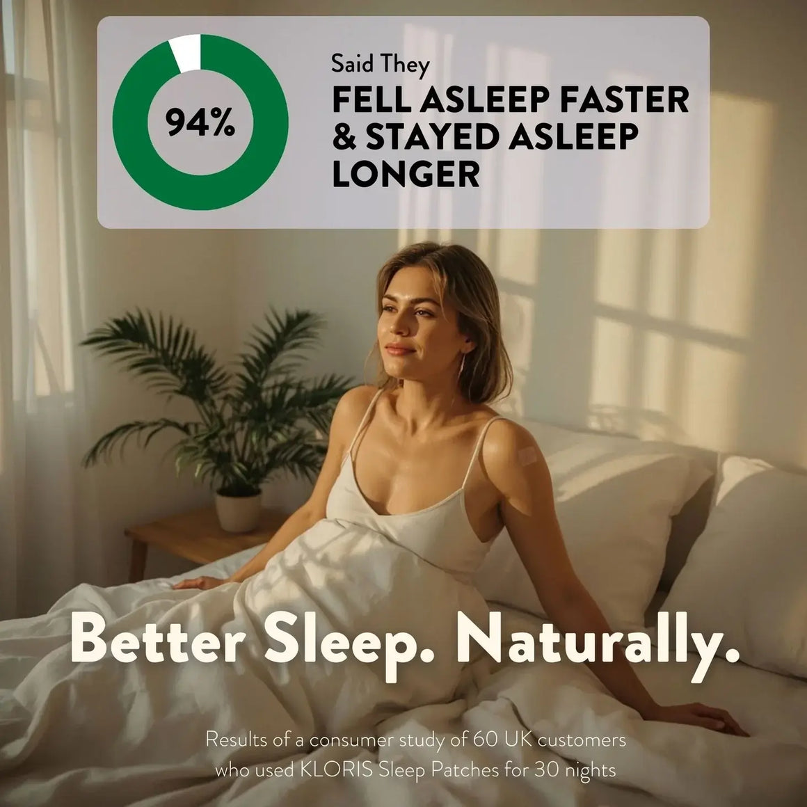 KLORIS Natural Sleep Patches – CBD, CBG, Valerian & Lavender