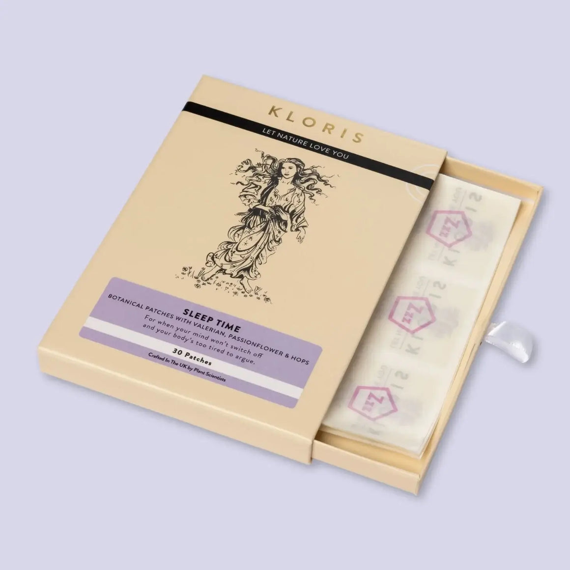 KLORIS Natural Sleep Patches – CBD, CBG, Valerian & Lavender