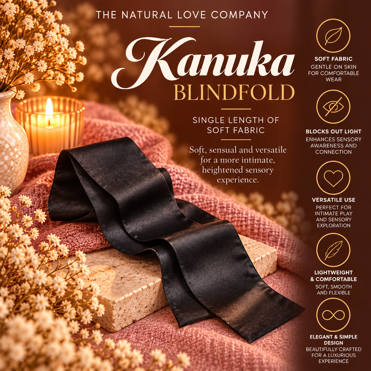 Kanuka | Blindfold | Single Length of Soft Fabric