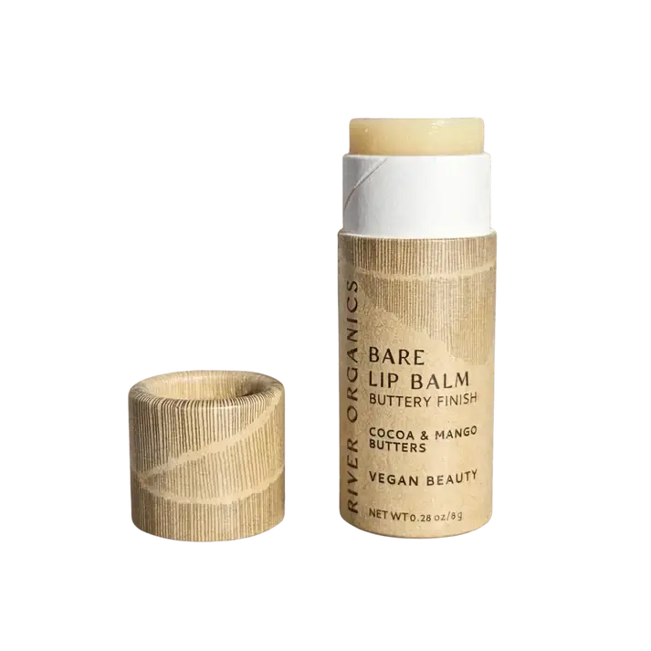 Zero-Waste Bare Vegan Lip Balm – Eco-Friendly Moisturization 8g-River Organics-Live in the Light Naturally Ltd