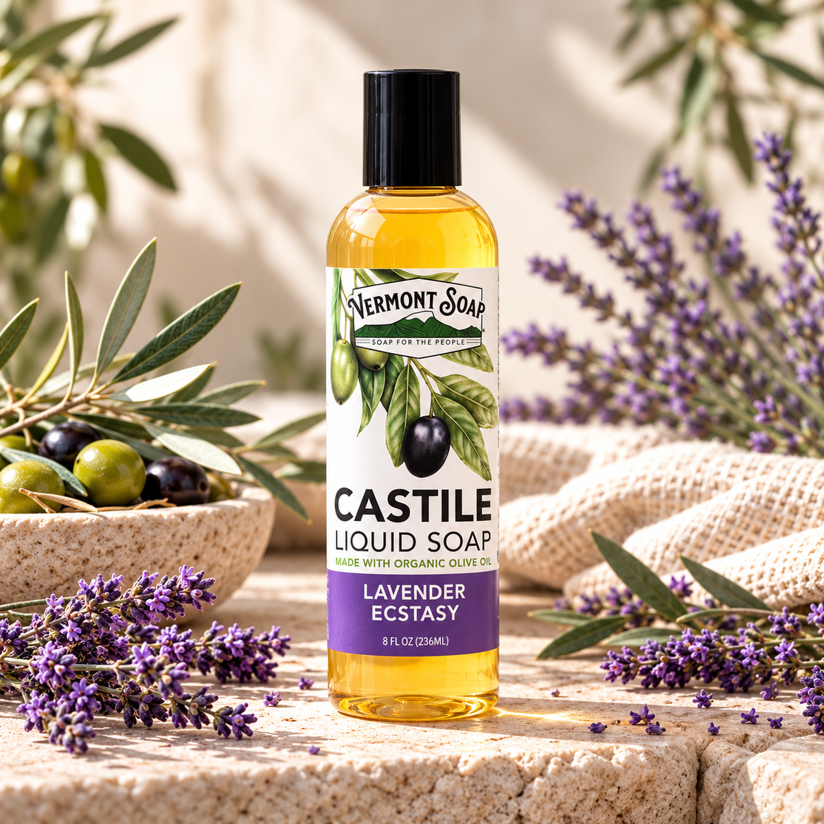 Lavender Ecstasy Castile Liquid Soap - Vermont Soap