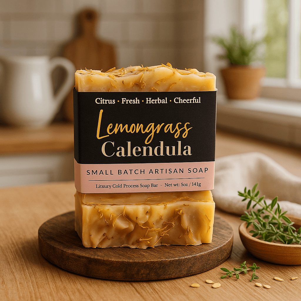 Lemongrass Calendula Soap Bar - Soap Boutique