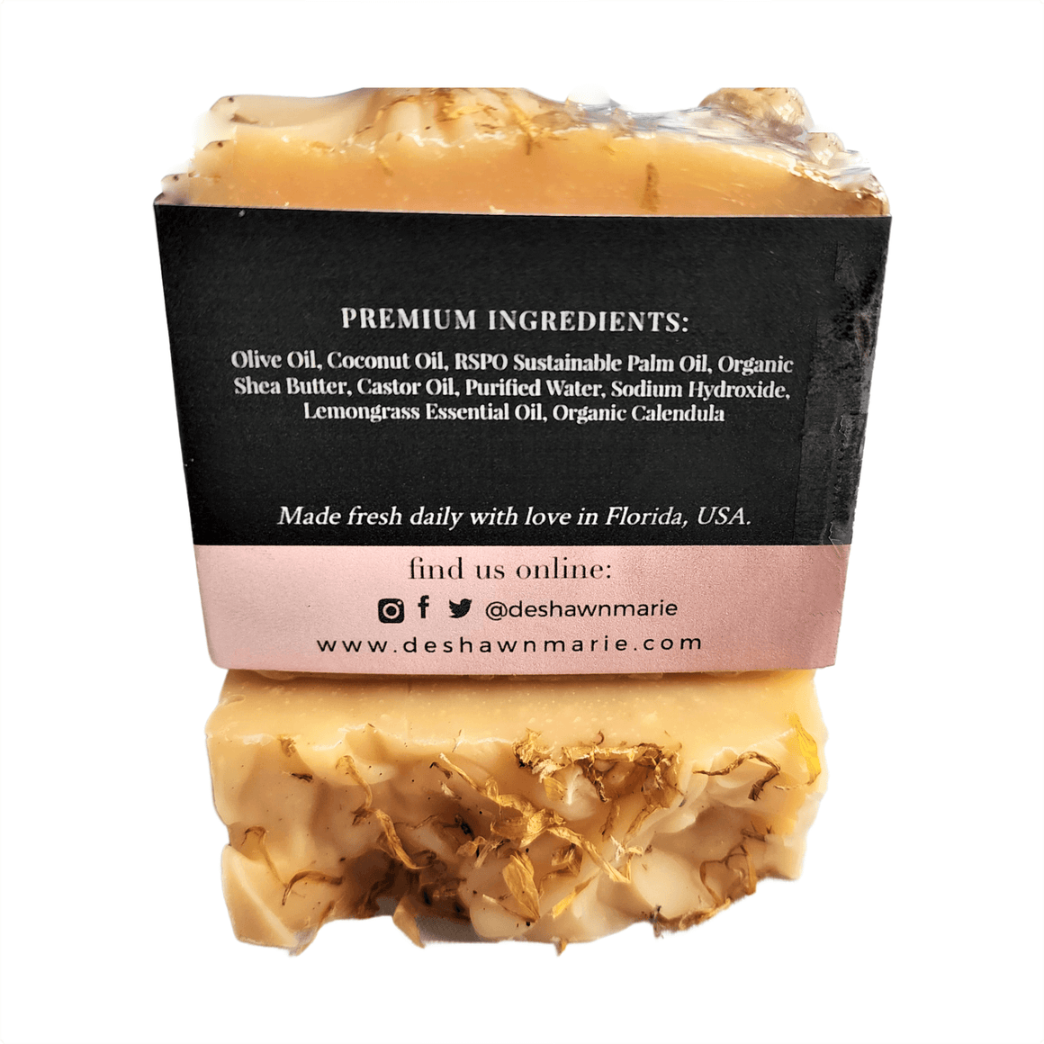 Lemongrass Calendula Soap Bar - Soap Boutique