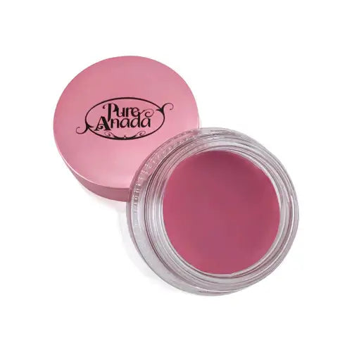 Maud Natural Lip & Cheek Rouge 5g by Pure Anada in a pink container with soft rose hue, ideal for a natural glow.