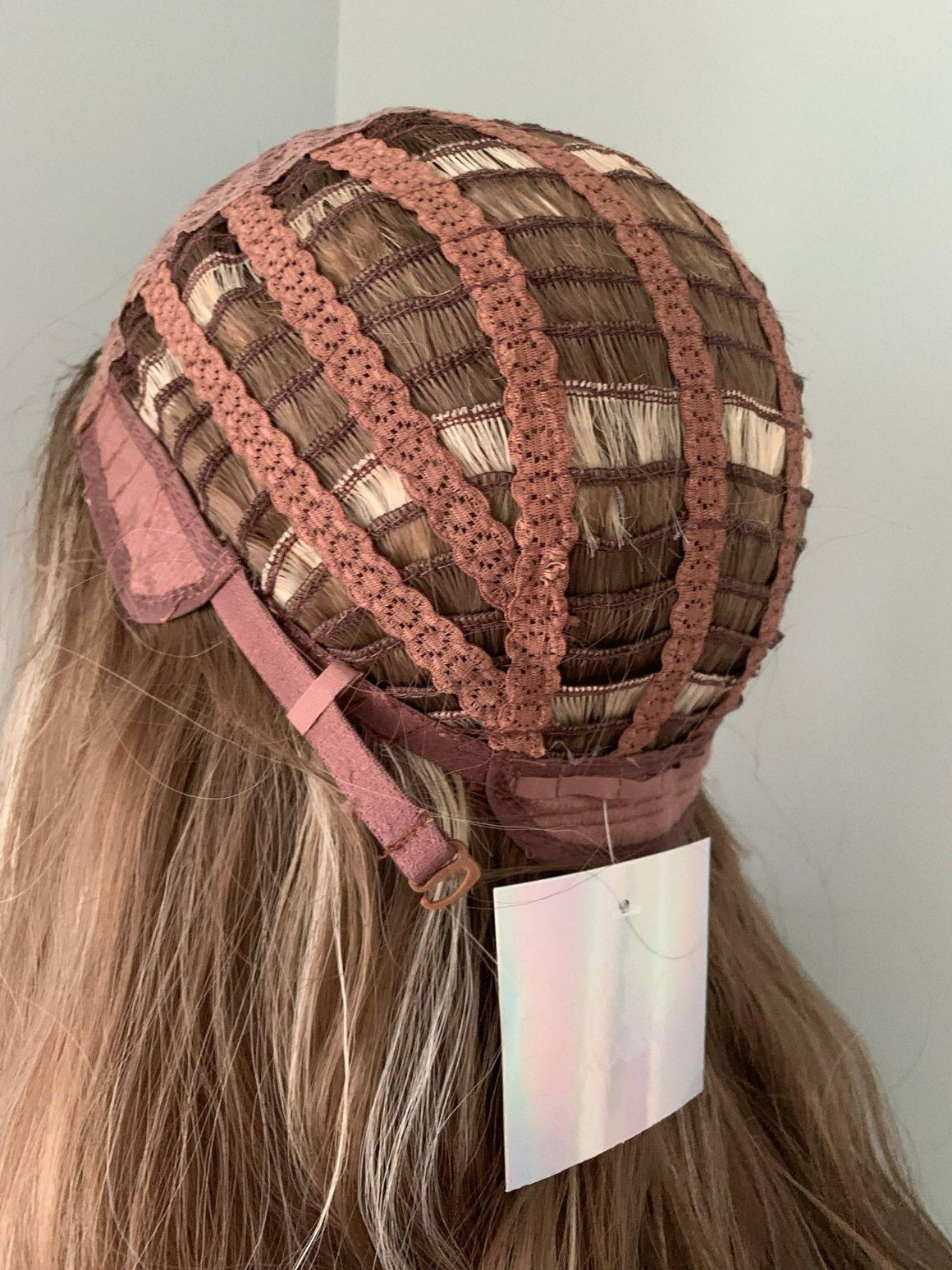 Madison Long Brown Wig with Blonde Money Piece Highlights