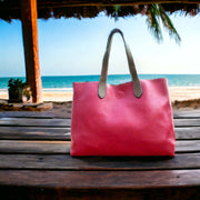 Mariah Medium Convertible Tote - Red