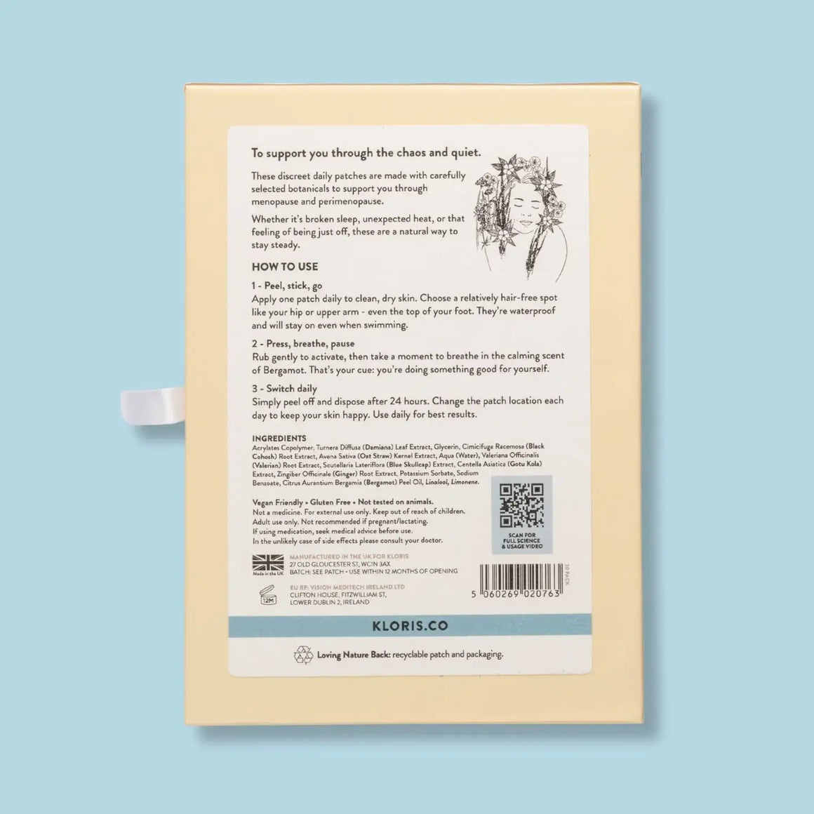 Menopause Balance Patches – Natural Daily Relief 30 Day Pack