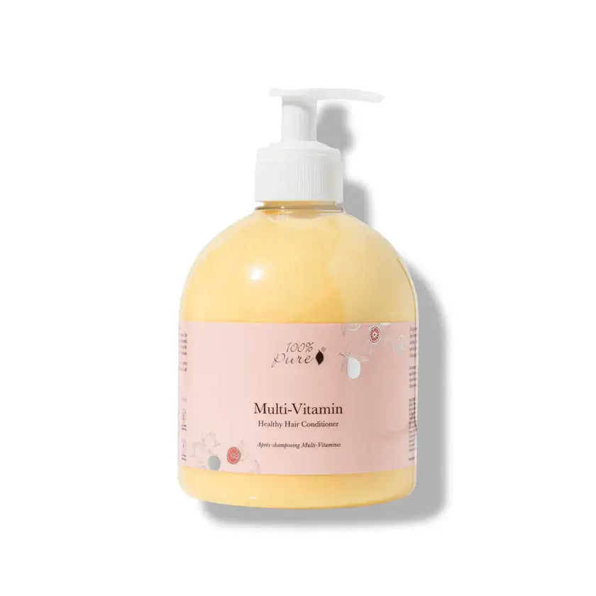 Yellow bottle with pink label on a white background
