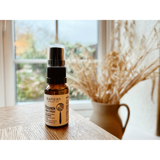 Napiers Vitamin D3 (25mcg) & K2 (50mcg) Spray 15ml-Live in the Light Naturally Ltd