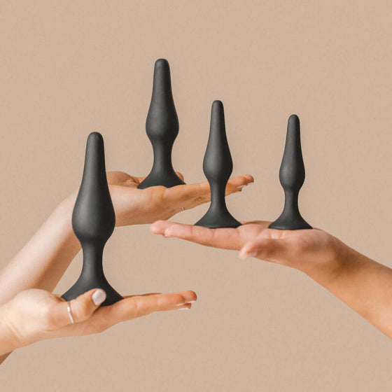 Hyssop | Set of 4 Suction Anal Butt Plugs-Live in the Light Naturally Ltd