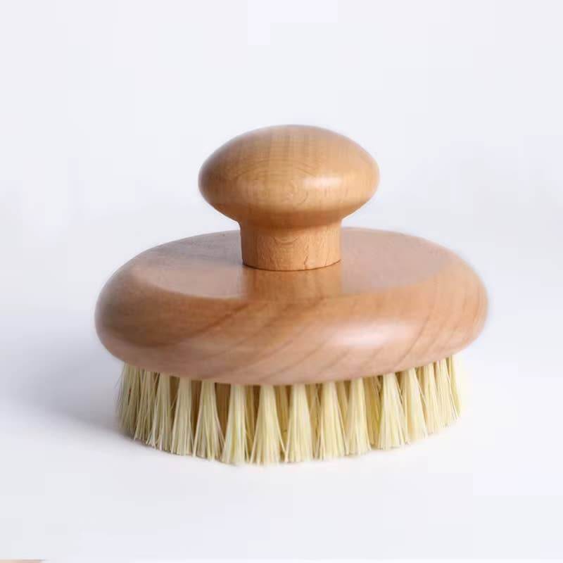 Sisal Bristle Body Brush from Smile Boutiques featuring natural sisal bristles for effective dry brushing.